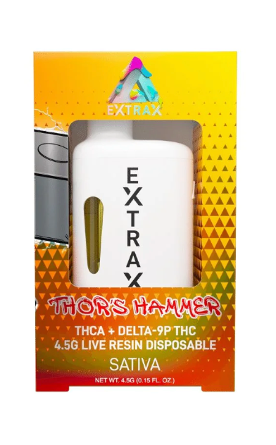 Delta Extrax - Adios Blend Preheat Disposable - 4.5g - Thor's Hammer