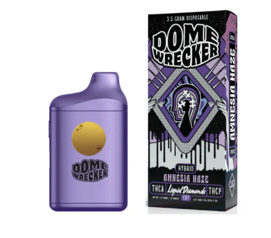 Domewrecker THCa Liquid Diamonds Disposable - 3.5g - Amnesia Haze (Hybrid)