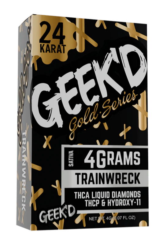 Geek'D Gold Series 4g THCa Liquid Diamonds - Trainwreck