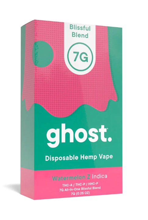 Ghost Blissful Blend 7g Disposable - Watermelon Z (Indica)