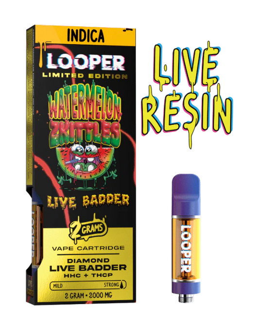 Looper Live Diamond Badd 2g Cartriges - Watermelon Zkittles