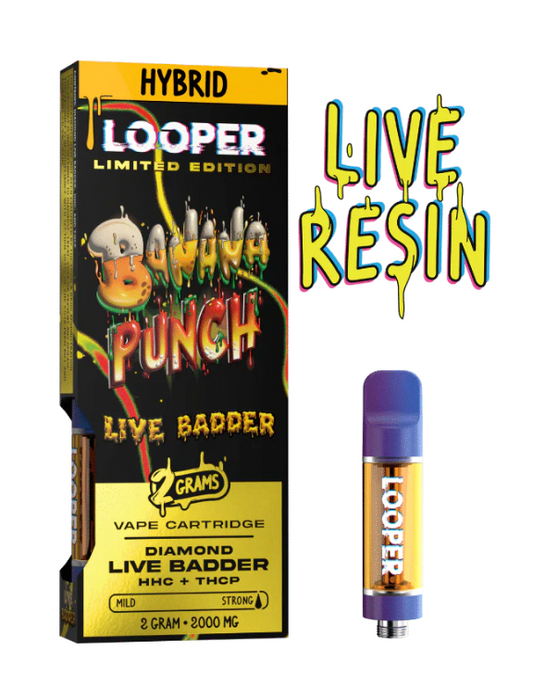 Looper Live Diamond Badder 2g Cartridges - Banana Punch