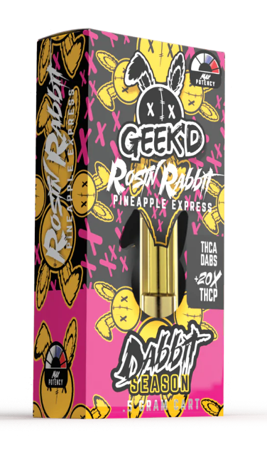 Geek'd Dabbit 0.5g Cartridges - Rosin Rabbit Pineapple Express