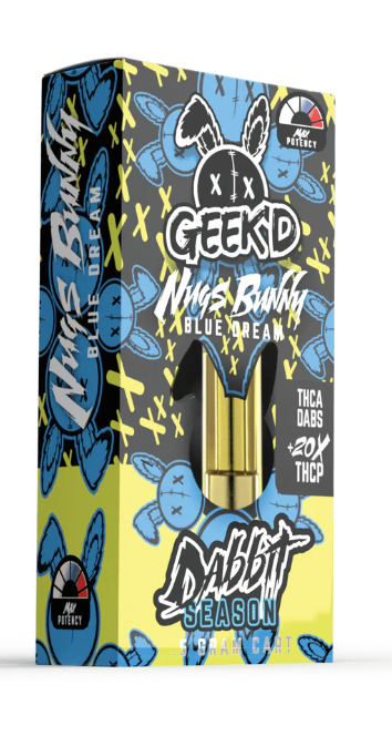 Geek'd Dabbit 0.5g Cartridges - Nugs Bunny Blue Dream