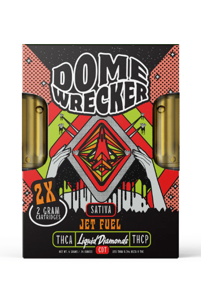 Domewrecker 2X2g Cartridges - Jet Fuel (Sativa)