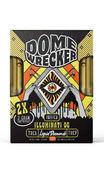 Domewrecker 2X2g Cartridges - Illuminati OG (Indica)