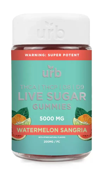 Urb Live Sugar 5000mg Gummies - Watermelon Sangria