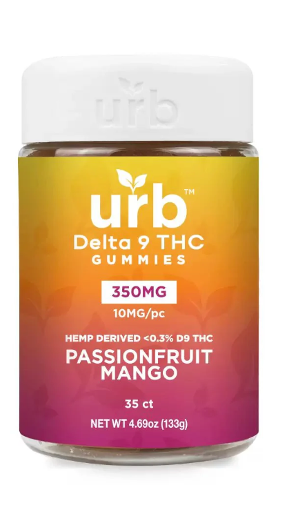 Urb D9 350mg Gummies - Passionfruit Mango