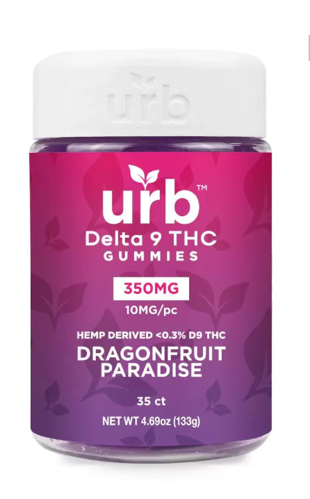 Urb D9 350mg Gummies - Dragonfruit Paradise