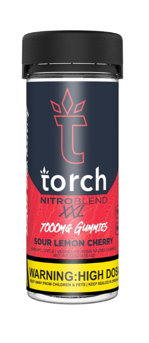 Torch Nitro Blend XXL 7000mg Gummies - Sour Lemon Cherry