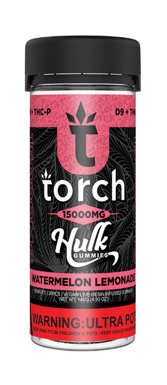 Torch Hulk 15,000mg Gummies - Watermelon Lemonade