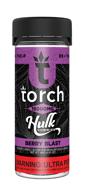 Torch Hulk 15,000mg Gummies - Sour Blue Razz