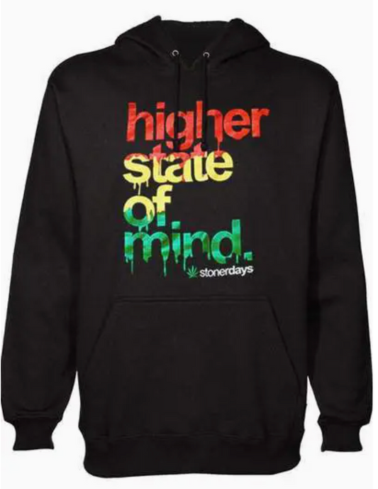 "higher state of mind." Rasta Hoodie