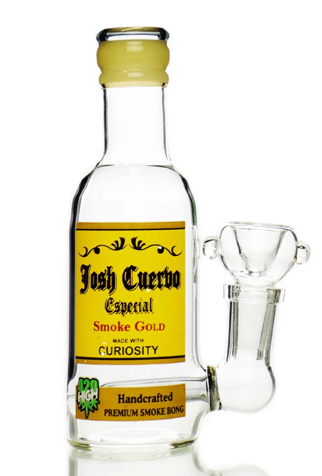 5" Liquor Bottle Josh Cuerbo with 14mm Male Bowl